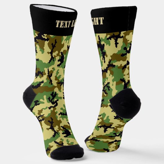 Woodland Camouflage Pattern Socks Sokken (Gebogen)
