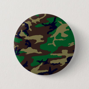 Woodland Camouflage Ronde Button 5,7 Cm
