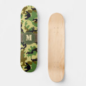Woodland camouflage skateboard (Voorkant)