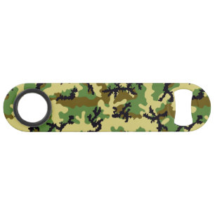 Woodland camouflage speed flessenopener