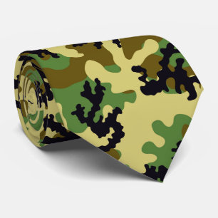 Woodland camouflage stropdas