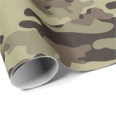 Woodland Camouflage Stylish Pattern Cadeaupapier (Rol Hoek)