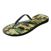 Woodland camouflage teenslippers (Schuin)