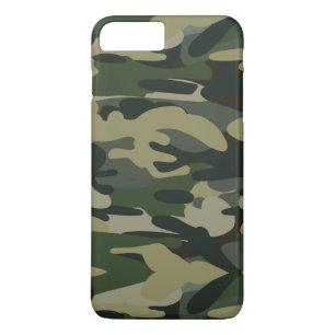 Woodland camouflagepatroon tactische militaire cam iPhone 8 plus / 7 plus hoesje