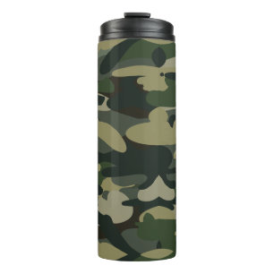 Woodland camouflagepatroon tactische militaire cam thermosbeker