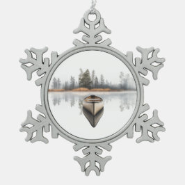 Woodland Canoe  Holiday Ornament