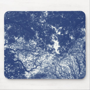 Woodland Canopy 02 - Cyanotype Effect Muismat