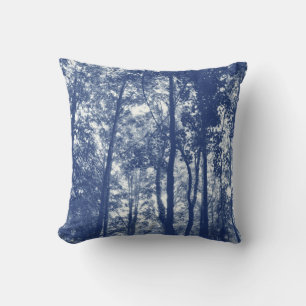 Woodland Canopy - Cyanotype Effect Kussen