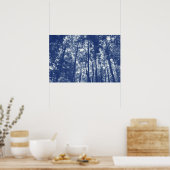 Woodland Canopy - Cyanotype Effect Poster (Keuken)