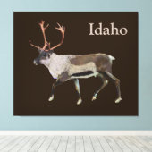 Woodland Cariou Canvas Afdruk (Insitu (Houten vloer))