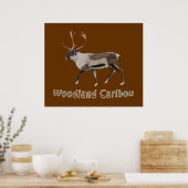 Woodland Cariou Poster (Keuken)