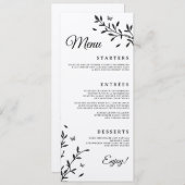 Woodland Charm Wedding Dinner Menu (Voorkant / Achterkant)