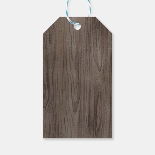 Woodland Chipmunk Forest Verjaardag Baby shower Cadeaulabel (Achterkant)