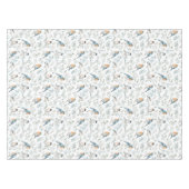 Woodland Christmas Robin Birds – Kitchen Decor Tafelkleed (Voorkant (Horizontaal))