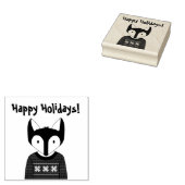 Woodland Christmas Rubber Stamp Rubberstempel (Gestempeld)
