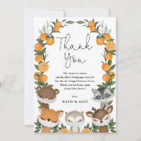 Woodland Citrus Virtual Quarantine Baby shower