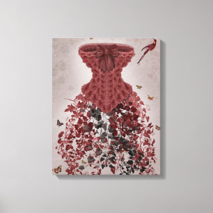 Woodland Corset Canvas Afdruk