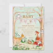 Woodland Creaters Animals Deer Fox Rabbit Owl Art Kaart (Voorkant)