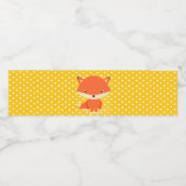 Woodland Créations Fox Water Bottle Étiquette (Étiquettes simples)