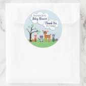 Woodland Creature Baby shower Stickers (Tas)