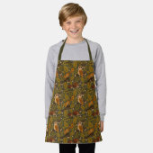 Woodland Creatures and Leaves Pattern Schort (Gedragen)