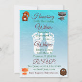 Woodland Créatures Baby shower Invitation (Dos)