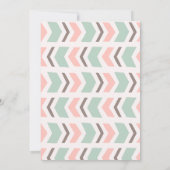 Woodland Creatures Baby shower Invitation Kaart (Achterkant)