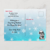 Woodland Creatures Christmas Briefkaart (Achterkant)