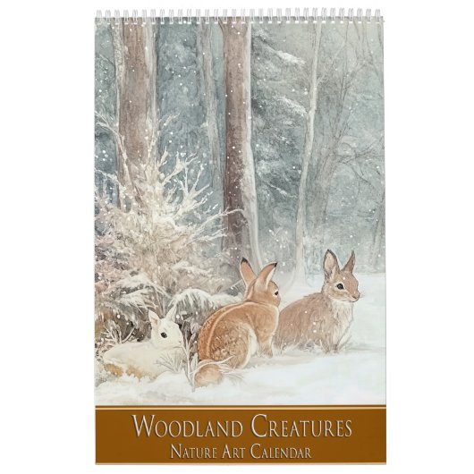 Woodland Creatures: Natuur Kunst Kalender (Hoes)
