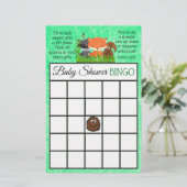 Woodland Creatures themed baby shower games (Staand voorkant)