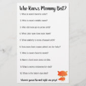 Woodland Creatures themed baby shower games Flyer (Achterkant)