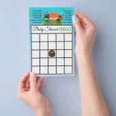 Woodland Creatures themed baby shower games Flyer (Hand)