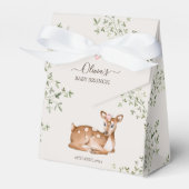 Woodland Deer Baby shower Bedankdoosjes (Voorkant Zijde)