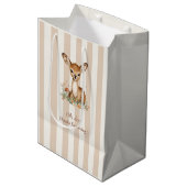 Woodland Deer Bedankt Rustic Forest Medium Cadeauzakje (Voorkant Gekanteld)