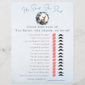 Woodland Deer Blue zei dat ze spelletjes zei Flyer (Voorkant)