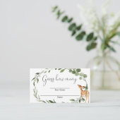 Woodland Deer Devine combien de cartes de baby sho (Debout devant)