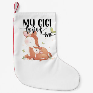 Woodland Deer Doe and Baby Fawn My Gigi Loves me Kleine Kerstsok
