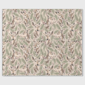 Woodland Deer Forest Cadeaupapier (Vlak)