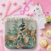 Woodland Deer kerstfeestmaal Bord (Feest)