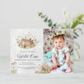 Woodland Deer | Uitnodiging van de partij Forest B (Staand voorkant)