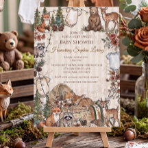 Woodland Dieren Baby Shower
