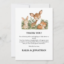 Woodland Dieren Boho Groene Baby Shower