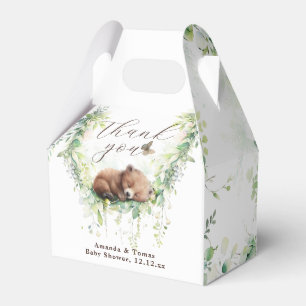 Woodland Dieren Bos groen Baby Jongen Douche Bedankdoosjes