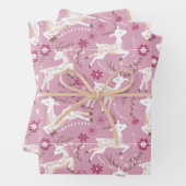 Woodland Elegance: Herten en Fawn Fantasy Inpakpapier Vel (In situ)