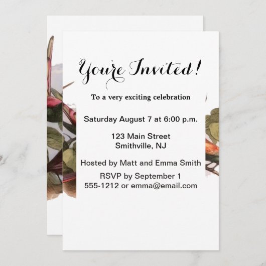 Woodland Elf in Nest: Antiek Bird Sprite Fairy Kaart (Voorkant / Achterkant)