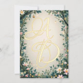 Woodland Enchanted Forest Sprookjeshuwelijk Save The Date (Achterkant)