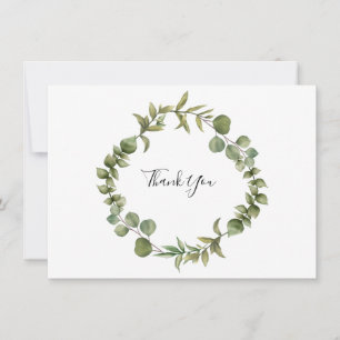 Woodland Eucalyptus Groene Dankjewel Bedankkaart