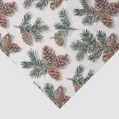 Woodland Evergreen and Pinecone Tissuepapier (Detail)