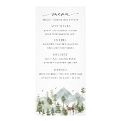 Woodland Evergreen Wedding Menu (Voorkant)