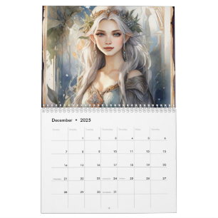 Woodland Fairy  Art Nouveau Fantasy Fae Kalender